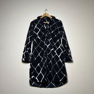 The Limited Ashton Shirt Dress Long Women S Black White Formal Office Work Wear